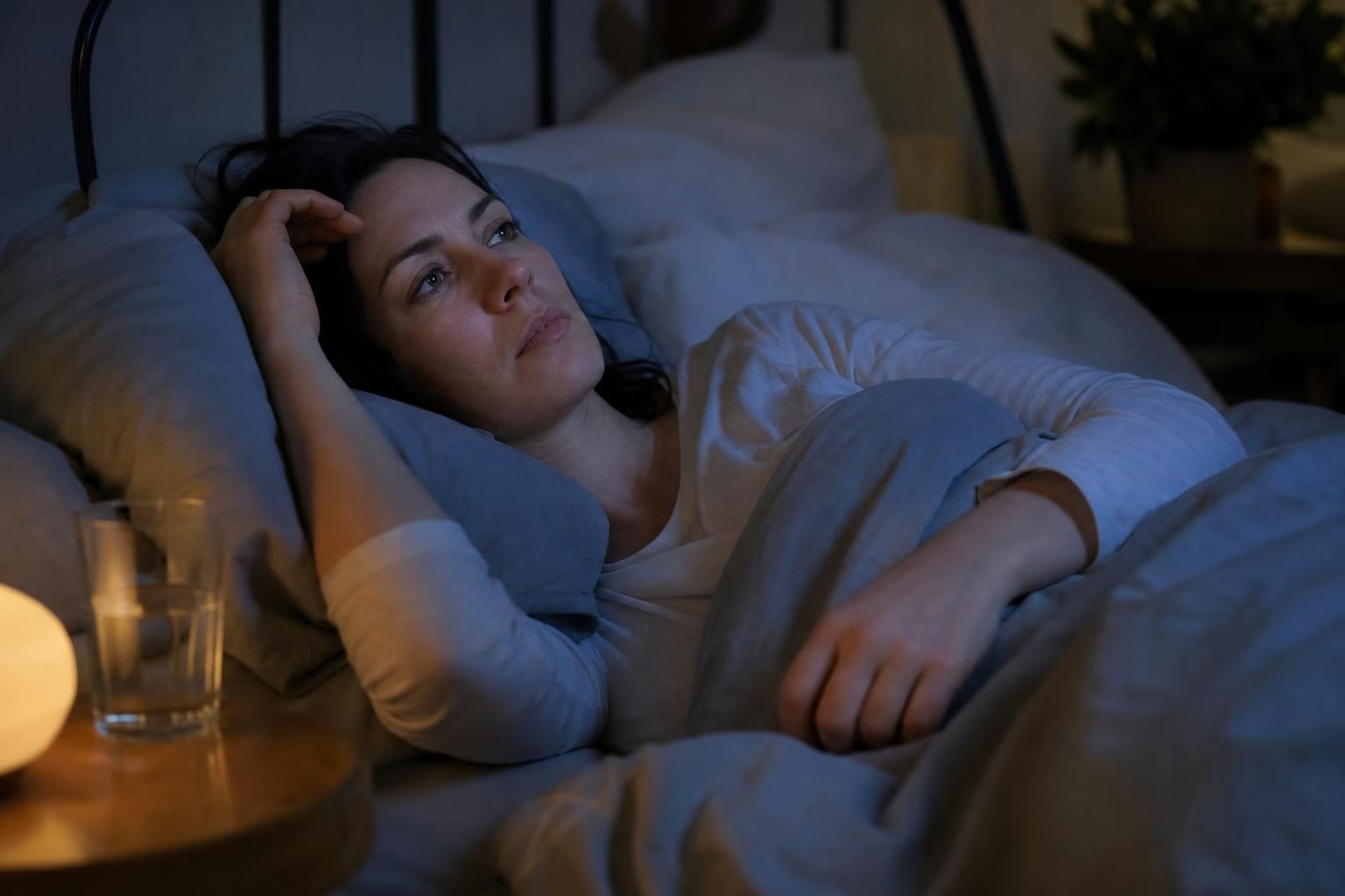 Illustration for Trouble Sleeping Through the Night: Causes and Signs